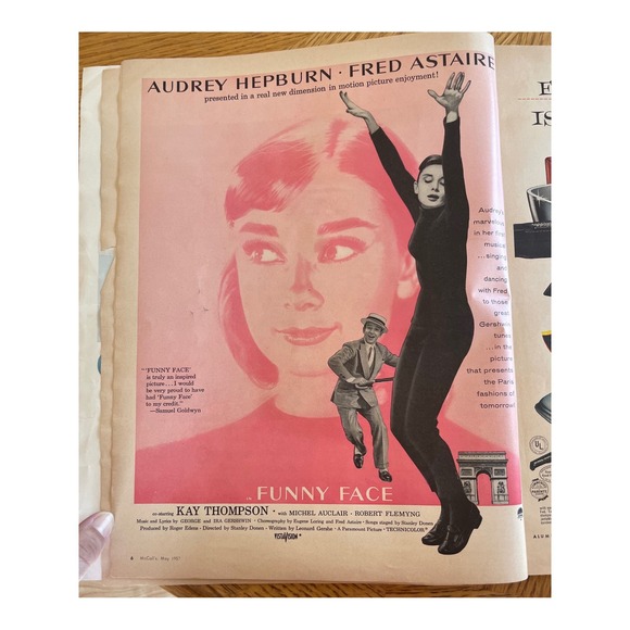 Vintage McCalls Magazine May 1957 Audrey Hepburn Funny Face Betsy McCall Dolls - Picture 5 of 16